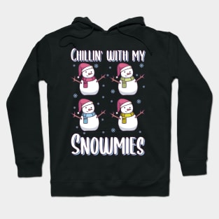 Christmas Snowman Gift | Chillin with my Snowmies Hoodie